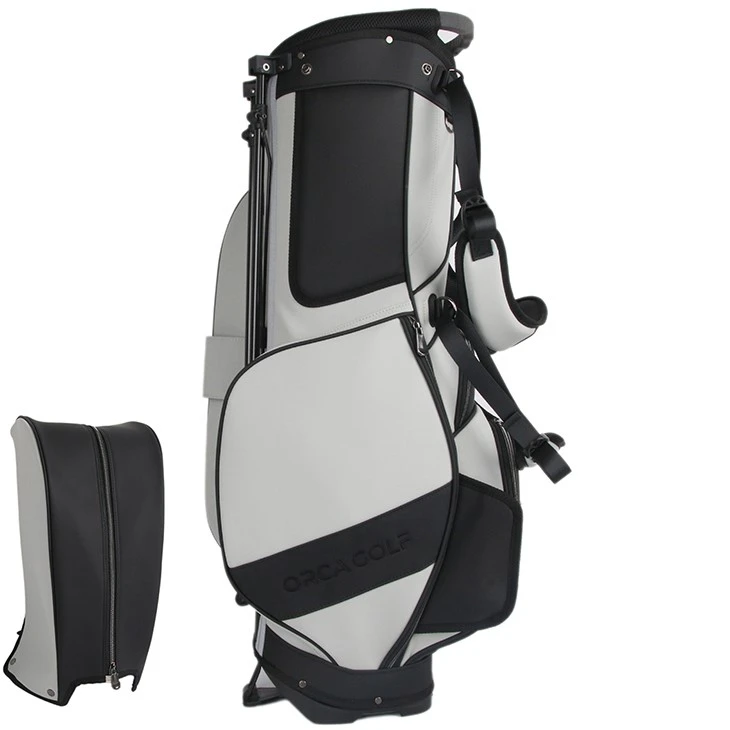 grey stand bag